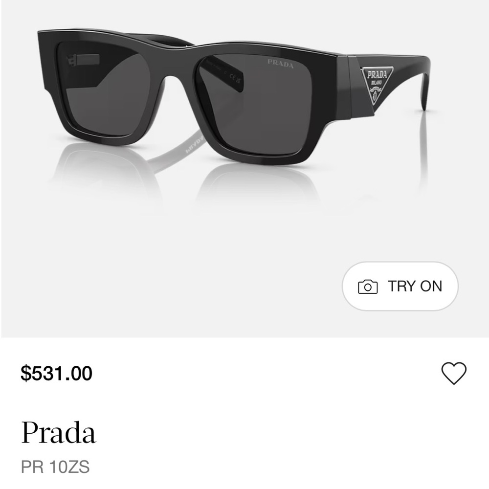 PRADA Sunglasses SPR 10Z Black Symbole - 💯 AUTHENTIC